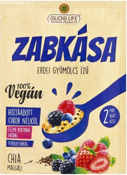 Oligo Life Erdei Gyümölcs Ízű Zabkása Édesítőszerekkel 65G