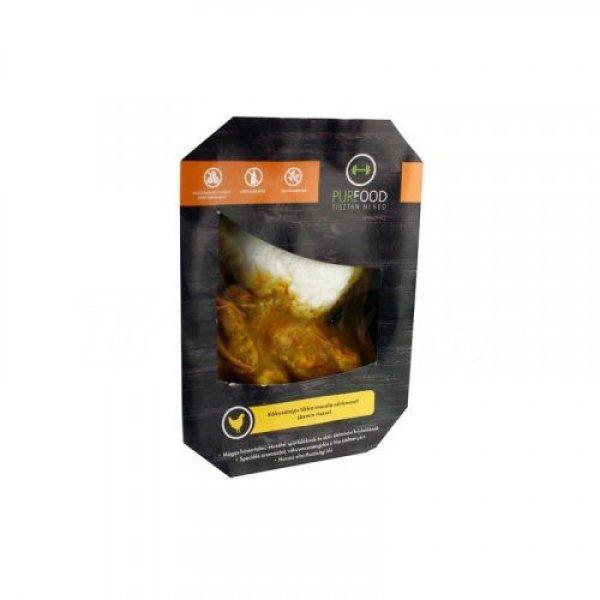 Gluténmentes Purefood Kókusztejes Tikka Masala Csirkemell Jázmin Rizzsel 350G