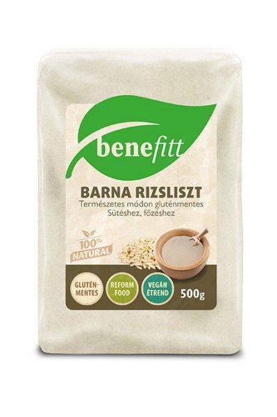 Gluténmentes Benefitt Barna Rizsliszt 500G