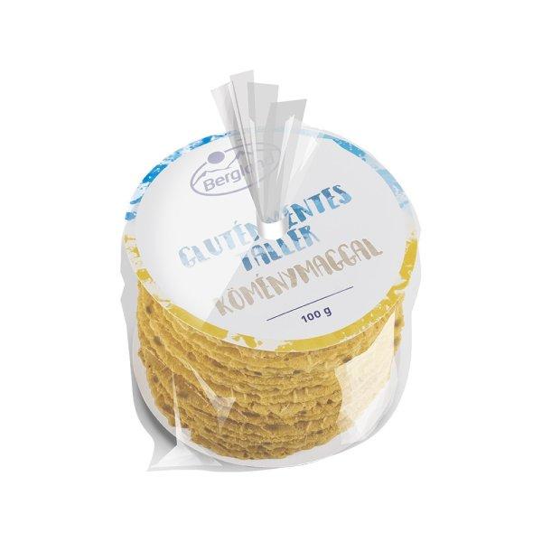 Gluténmentes Bergland Köménymagos Tallér 100G