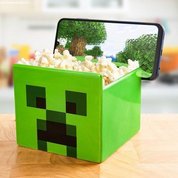 Minecraft Creeper nasis tál telefontartóval