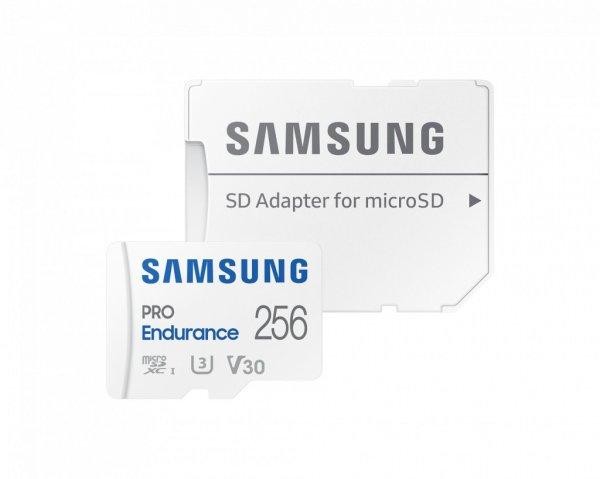 Samsung 256GB microSDXC Class10 U3 V30 PRO Endurance + adapterrel