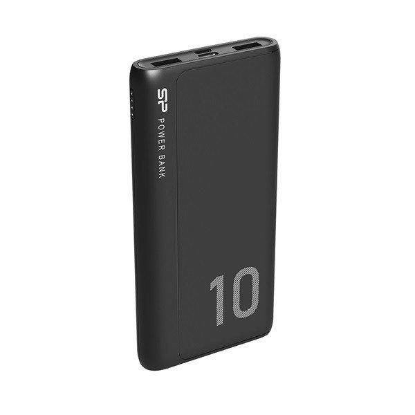 Silicon Power Akkubank - 10000mAh GP15 PowerBank Fekete (USB1: DC 5V/2.1A,
USB2:DC 5V/2.1A)