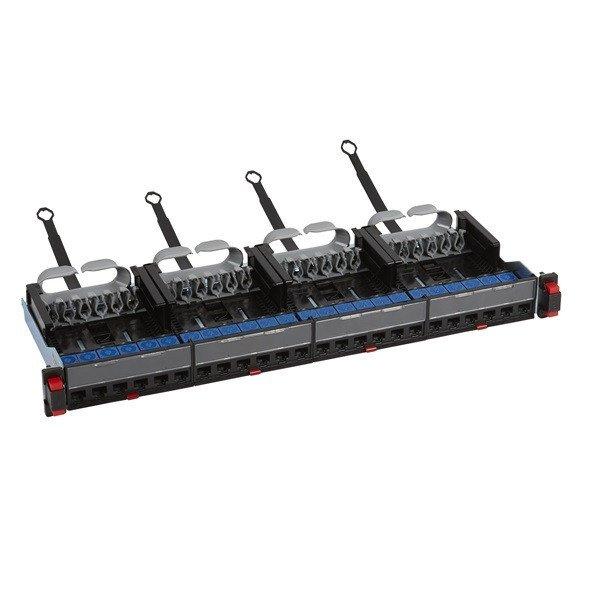 Legrand Patch panel - Cat6, UTP, 24 portos, 1U, árnyékolatlan (4x6xRJ45
modulok) gyorscsatlakozók, LCS3