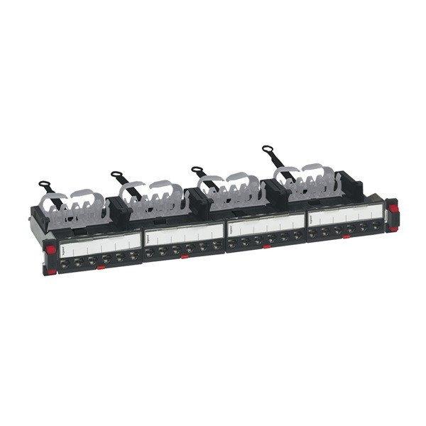 Legrand Patch panel - Cat6, FTP, 24 portos, 1U, árnyékolt, (4x6xRJ45 modulok)
gyorscsatlakozók, LCS3