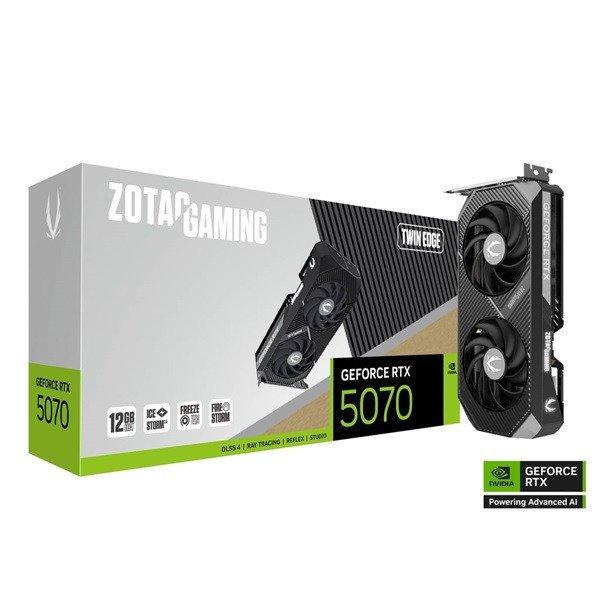 ZOTAC Videokártya PCI-Ex16x nVIDIA RTX 5070 TWIN EDGE 12GB GDDR7