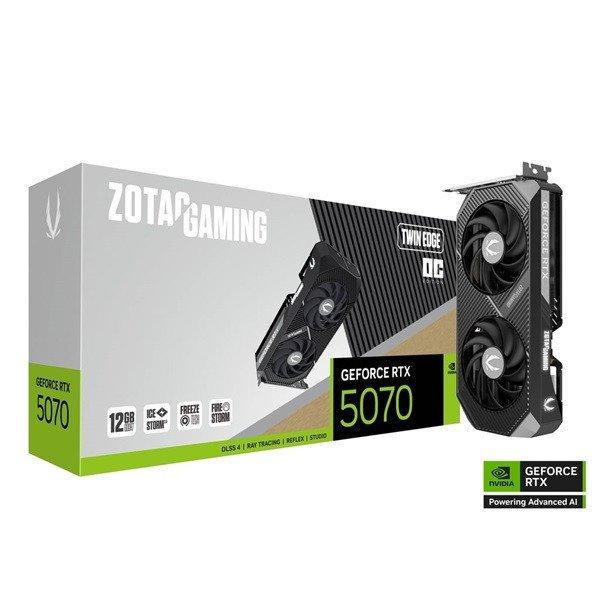 ZOTAC Videokártya PCI-Ex16x nVIDIA RTX 5070 TWIN EDGE OC 12GB GDDR7