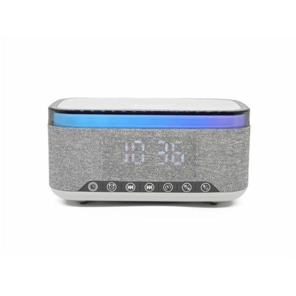 ENT Denver CRQ-225 Rádiós ébresztőóra Bluetooth funkcióval és vezeték
nélküli töltéssel - Szürke