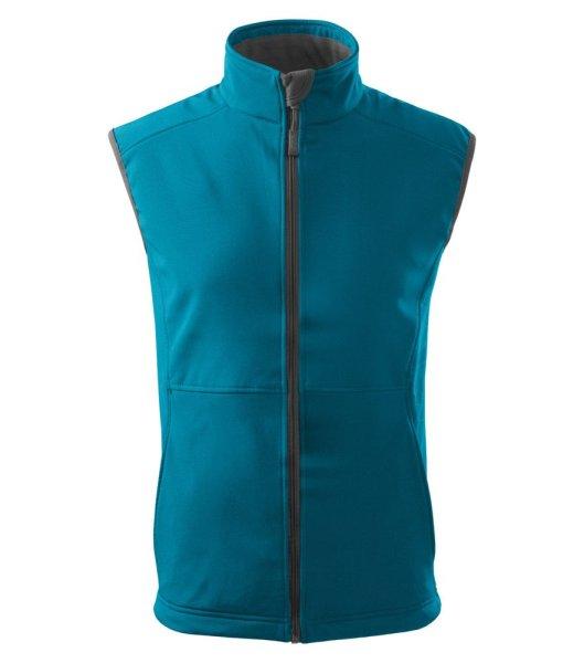 MALFINI Férfi softshell mellény Vision - Sötét türkiz | XXL