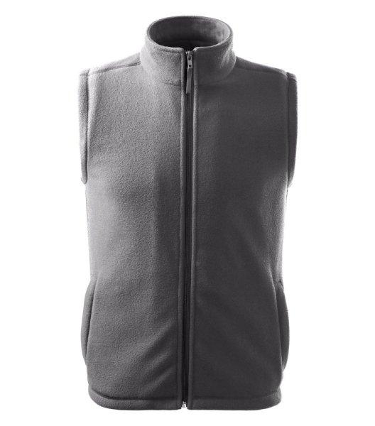MALFINI Fleece mellény Next - Acélszürke | XXL