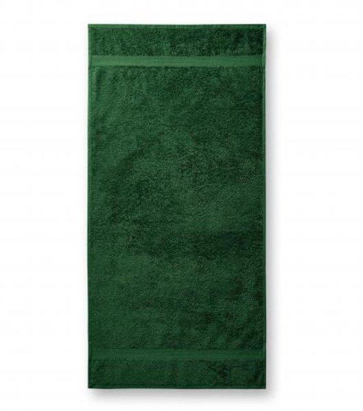 MALFINI Terry Bath Towel fürdőlepedő - Palackzöld | 70 x 140 cm