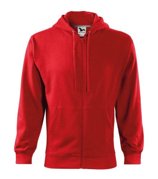 MALFINI Férfi felső Trendy Zipper - Piros | XXL