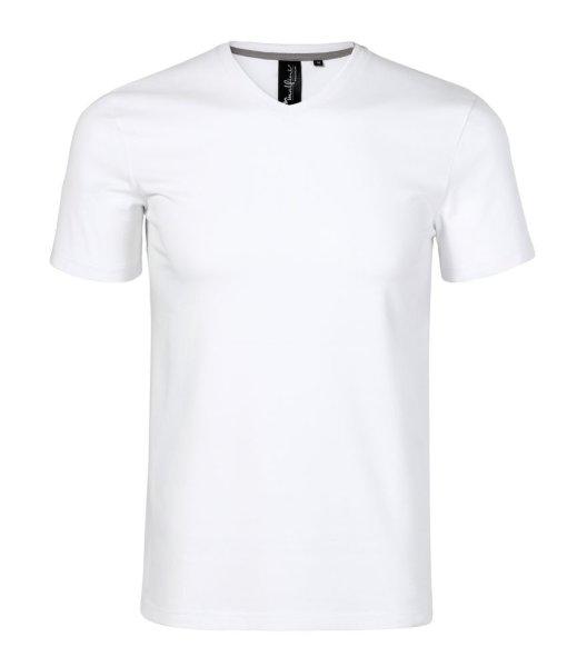 MALFINI Férfi póló Action V-neck - Fehér | XL