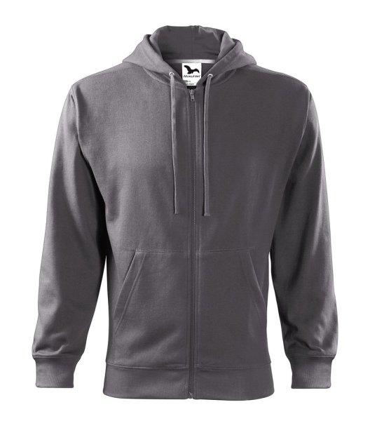 MALFINI Férfi felső Trendy Zipper - Acélszürke | XXL