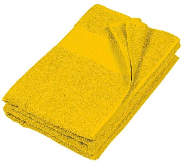 Uniszex pamut fürdő törölköző, Kariban KA113, True Yellow-70X140