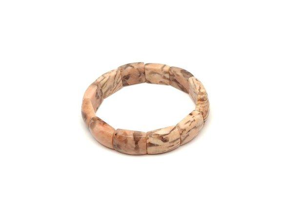 Zebradorit téglalap karkötő 13x17,5x7mm