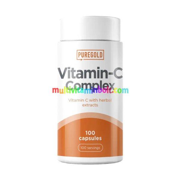 C-Complex C-vitamin növényi kivonatokkal - 100 kapszula - PureGold