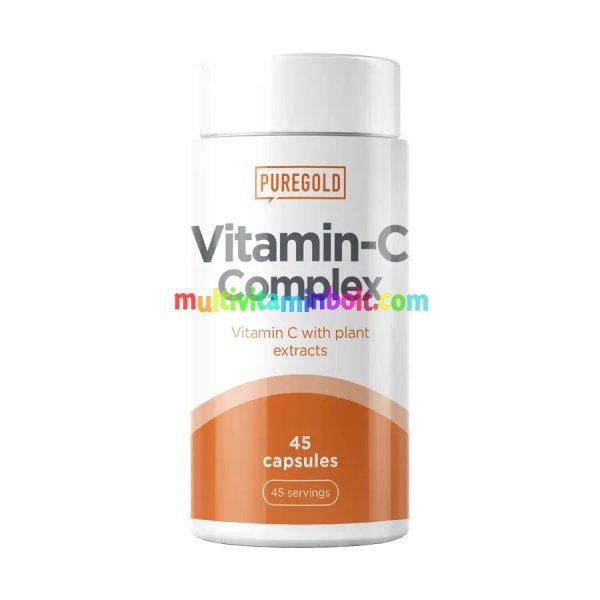 C-Complex C-vitamin növényi kivonatokkal - 45 kapszula - PureGold