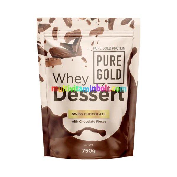 Whey Dessert fehérje italpor - 750g - PureGold - Svájci csokoládé