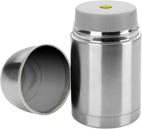 IBILI Termosz szilárd élelmiszerekhez, rozsdamentes acél, 800 ml, duplafalú