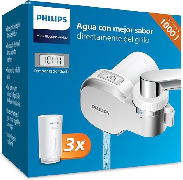 Philips Ontap MICROFILTRATION vízszűrő digitális kijelzővel és 3
cserélhető betéttel