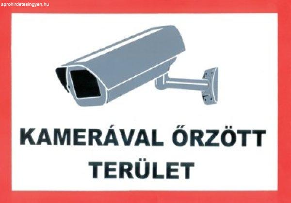 Kamerával őrzött terület /tábla/