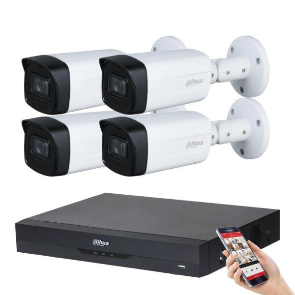Dahua 4 kamerás 8MP 4K kamera rendszer szett 40 méter éjjellátással