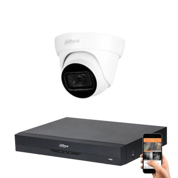 Dahua 1 dome kamerás 8MP 4K kamera rendszer szett 30 méter éjjellátással
