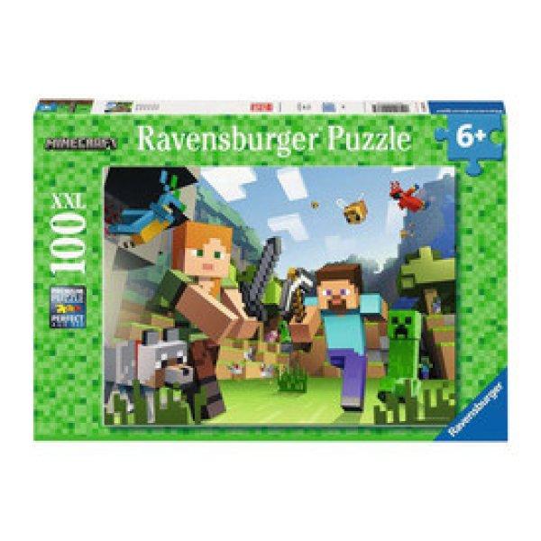 Puzzle 100 db - Minecraft Steve és Alex