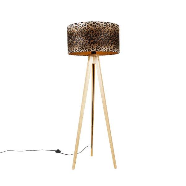 Állólámpa háromlábú természetes leopárd mintás árnyékolóval 50 cm -
Tripod Classic