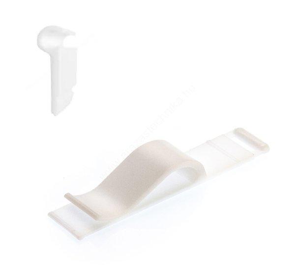 CLIP csipesz üveglapra - FEHÉR (+árkazettához adapter)