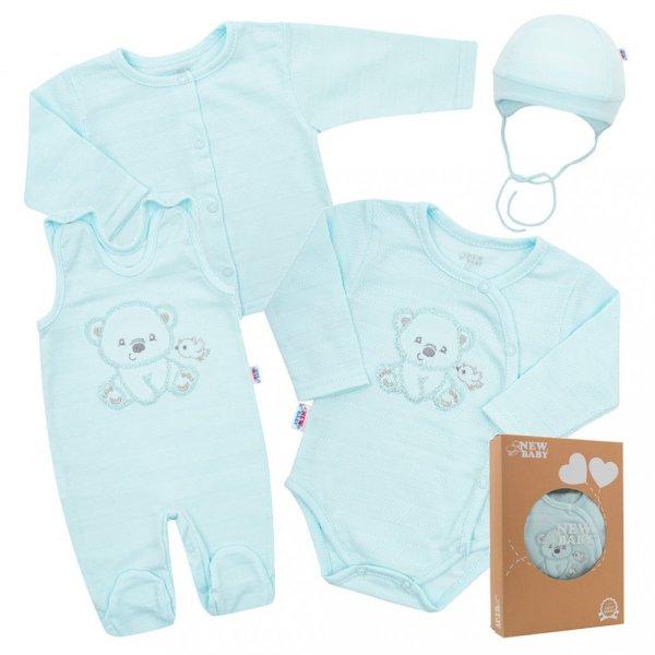 Baba együttes New Baby Sweet Bear kék - 62 (3-6 h)