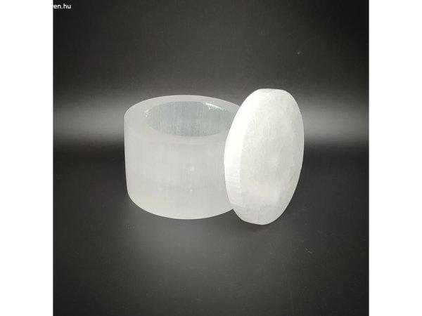 Szelenit doboz kerek 8x6cm