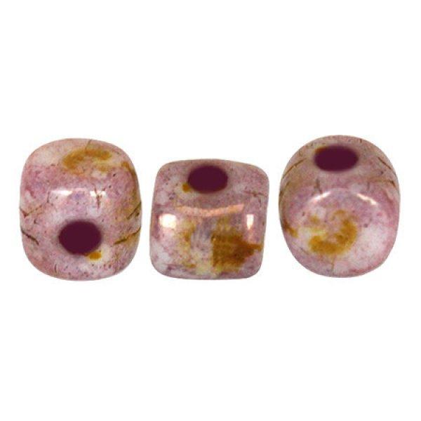 Minos® par Puca®gyöngy - Brown Purple Bronze Luster - 2.5x3 mm