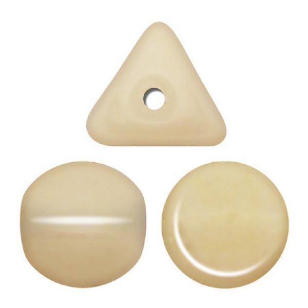 Ilos® par Puca®gyöngy - Opaque Beige Ceramic Look - 5x5 mm