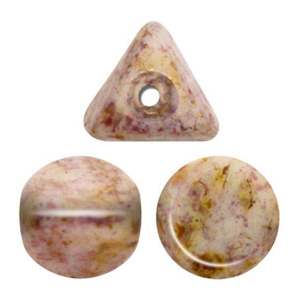 Ilos® par Puca®gyöngy - Opaque Mix Rose Gold Ceramic Look - 5x5 mm