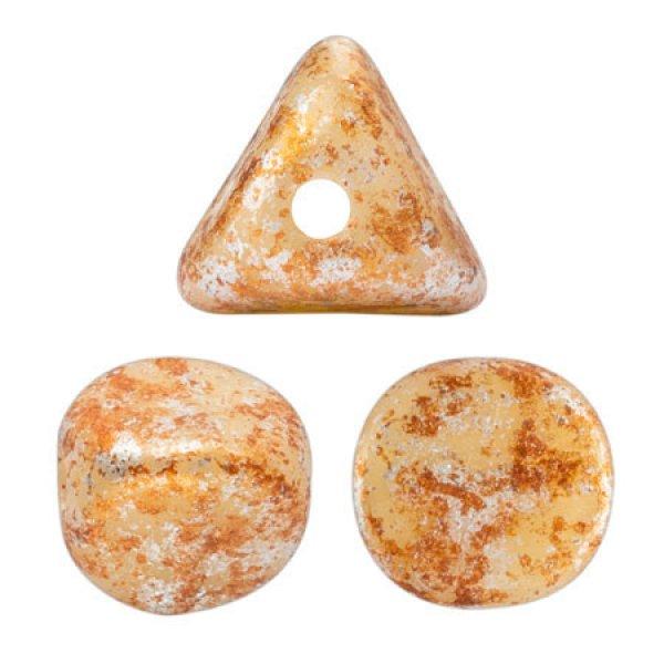 Ilos® par Puca®gyöngy - Opaque Beige Tweedy - 5x5 mm