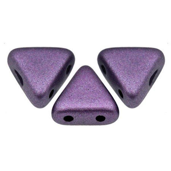 Kheops® par Puca®gyöngy - Matte Metallic Plum - 6mm