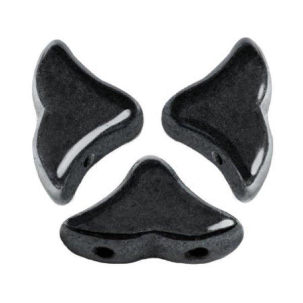 Hélios® par Puca®gyöngy - Jet Hematite- 6x10 mm