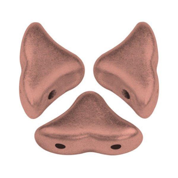 Hélios® par Puca®gyöngy - Matt Gold Copper - 6x10 mm