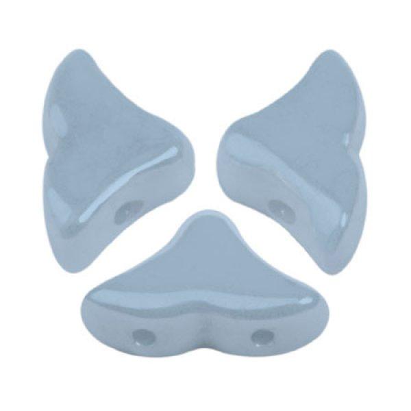 Hélios® par Puca®gyöngy - Opaque Blue Ceramic Look - 6x10 mm