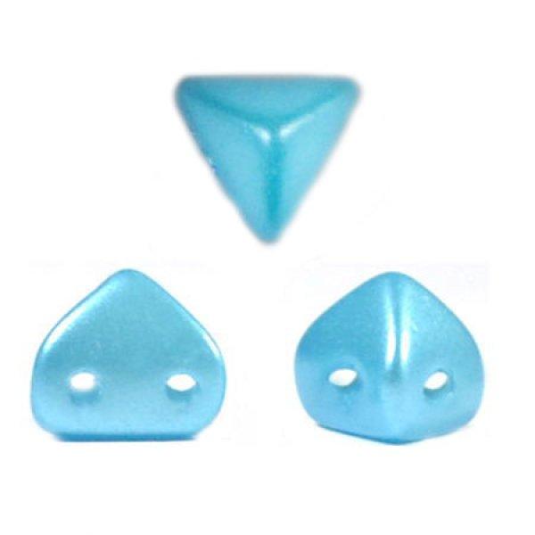 Super Kheops® par Puca® 2lyukú gyöngy - 6mm - pastel aqua
