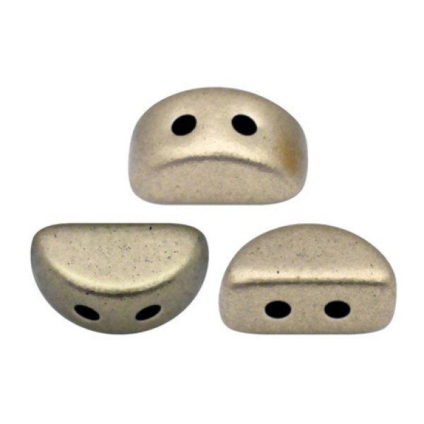 Kos® par Puca® gyöngy - Matte Metallic Gray -3x6mm