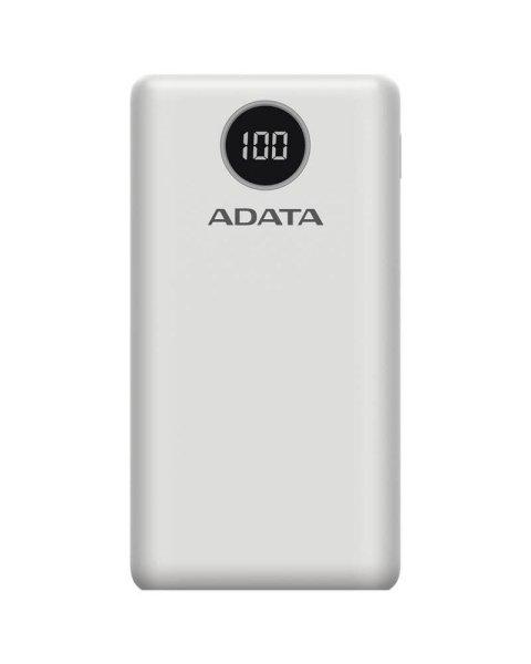 ADATA POWERBANK P20000QCD - KULSO, MOBILTELEFONHOZ/TABLETTHEZ 20000MAH, 2.1A,
FEHER (74WH)