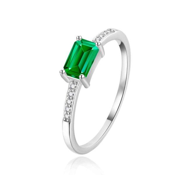 Agato Elegáns ezüst gyűrű csillogó cirkónium kövekkel AGT-R64GR 58 mm