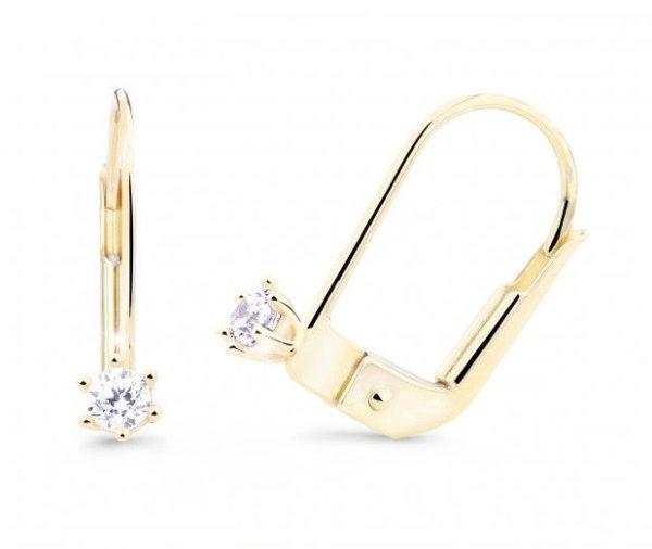 Cutie Jewellery Gyengéd sárga arany fülbevaló Z8020-55-10-X-1