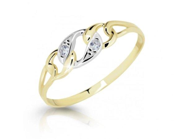Cutie Jewellery Stílusos sárga arany gyűrű Z6735-1242-10-X-1 57 mm