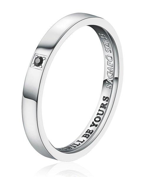 S'Agapõ Férfi jegygyűrű Swarovski kristállyal For Love SFV32 67 mm