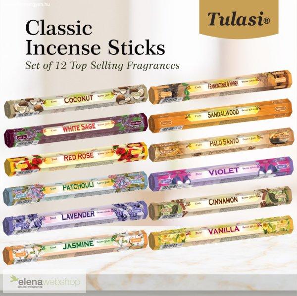 Tulasi Klasszikus Füstölő Ajándékcsomag 12 illat (20 szál / doboz, 240
szál összesen)
