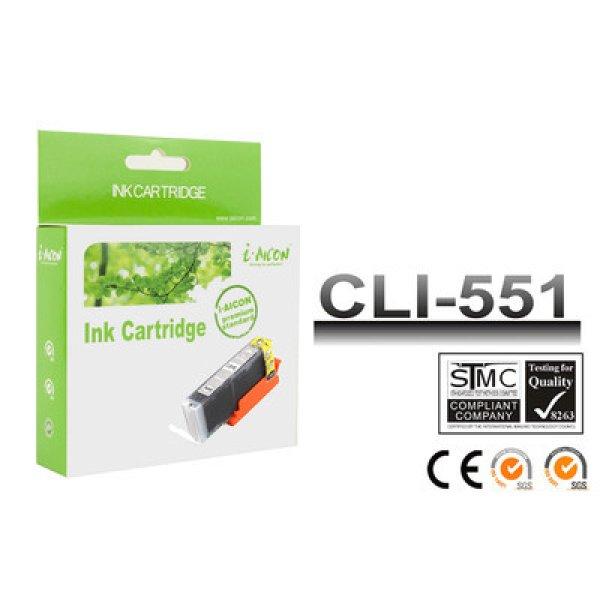 Canon -hoz, CLI-551XL GY (szürke) utángyártott chipes tintapatron (~660
oldalas)